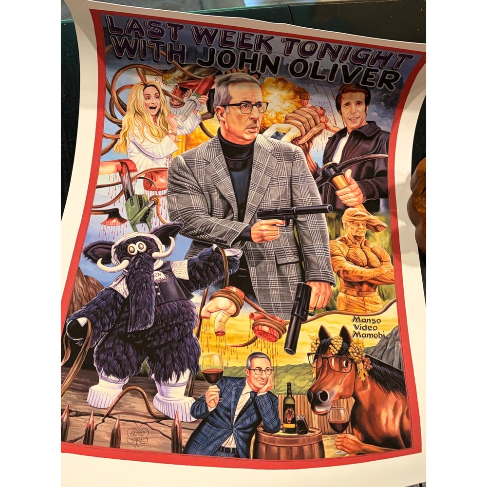 Last Week Tonight John Oliver Poster Ghanaian C.A. Wisely Deadly Prey Gallery